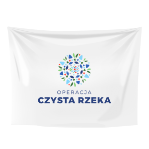 Flaga Operacja Czysta Rzeka 150x100