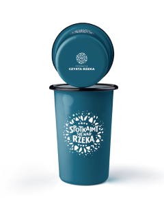 Tumbler emaliowany wysoki