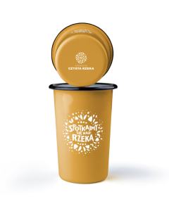 Tumbler emaliowany wysoki